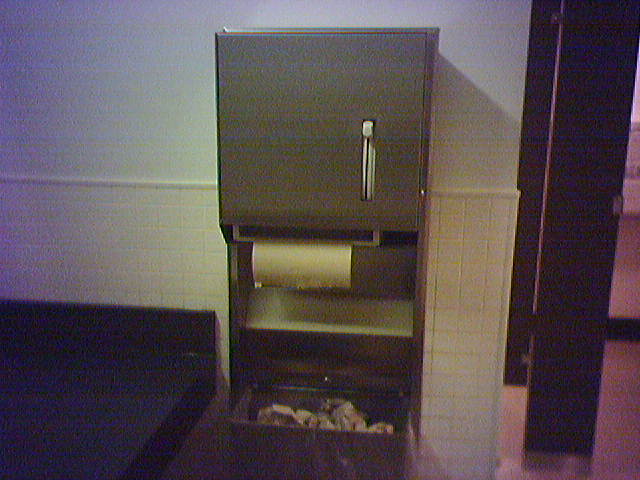 crumpled white paper towel